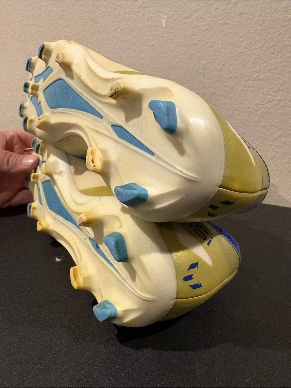 Adidas X Crazyfast Messi.3 FG Soccer Cleats Blue Gold White ID0712 Mens Size 7